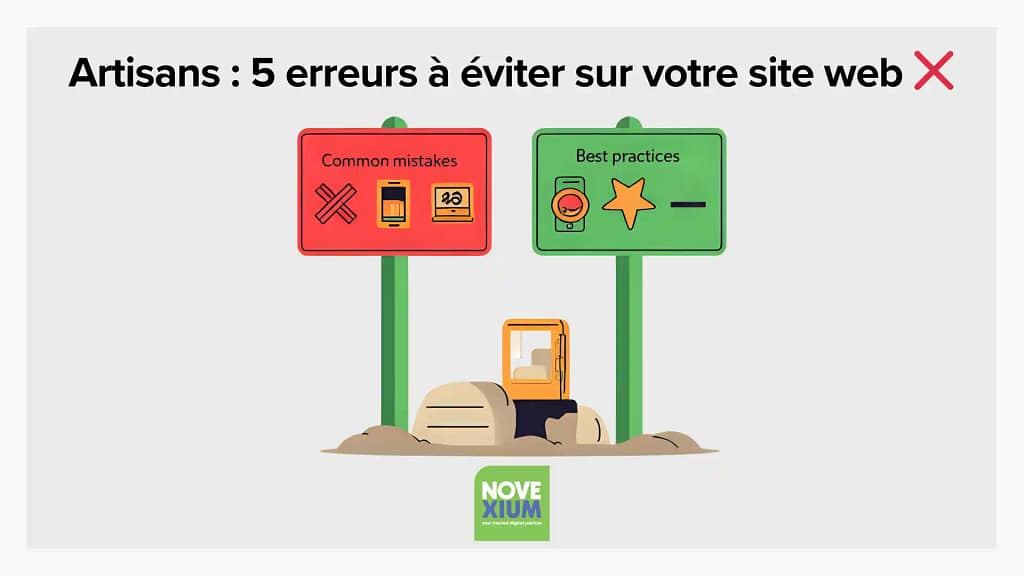 5 erreurs à eviter site web artisans
